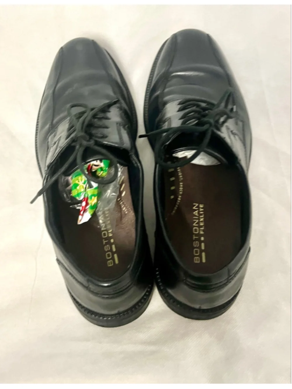 Bostonian Flexlite Ipswich Black Lace up Leather Loafers men's size 10M US